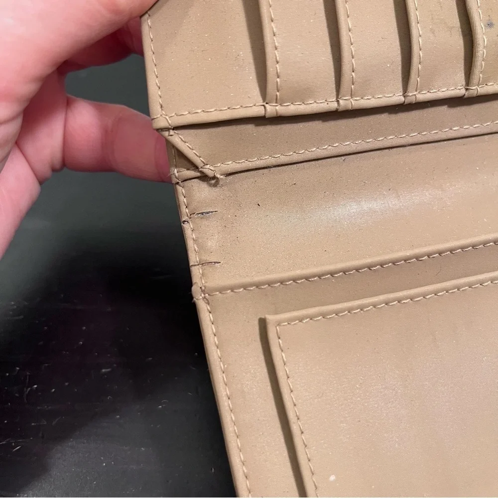 DKNY Beige Logo Wallet